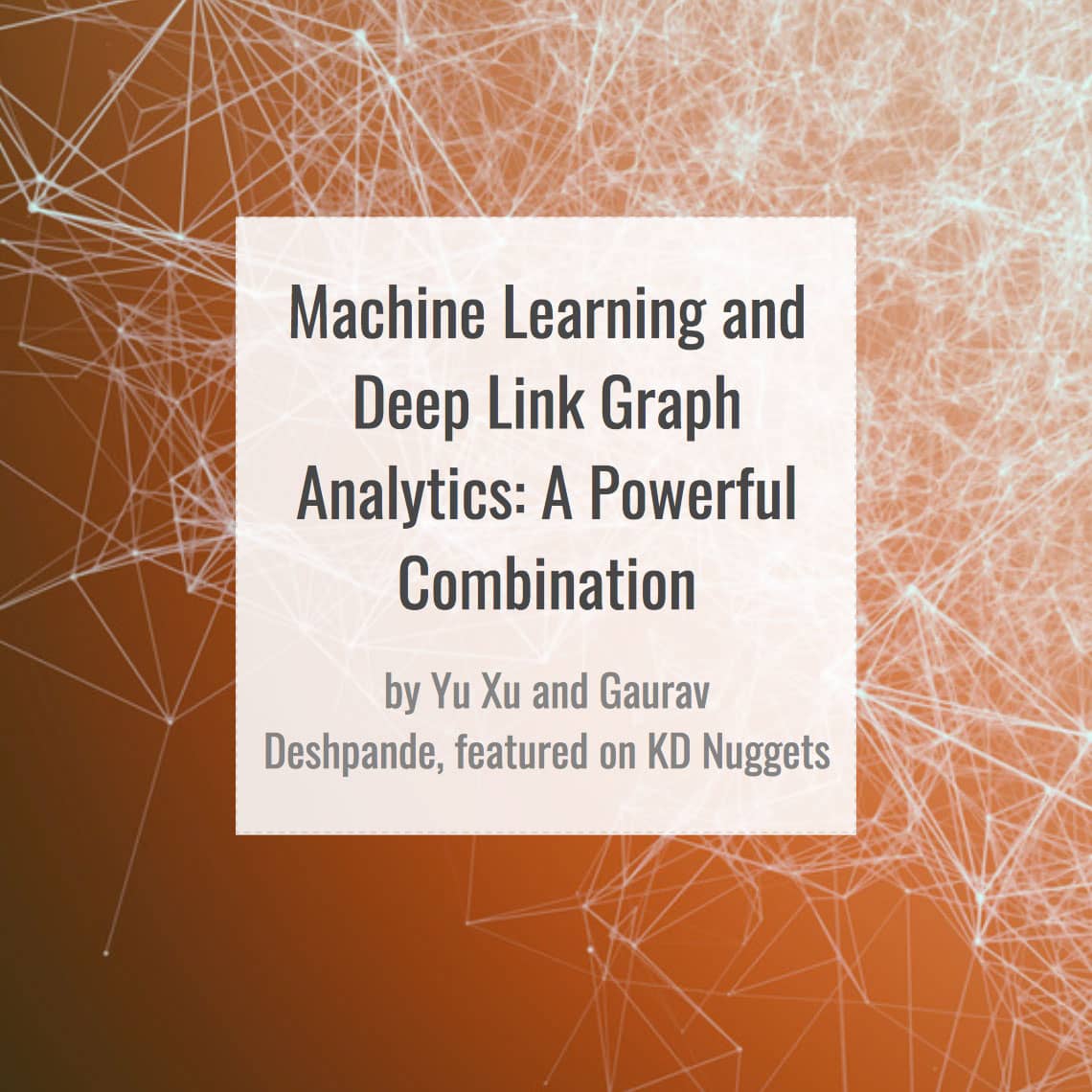graph analytics machine learning