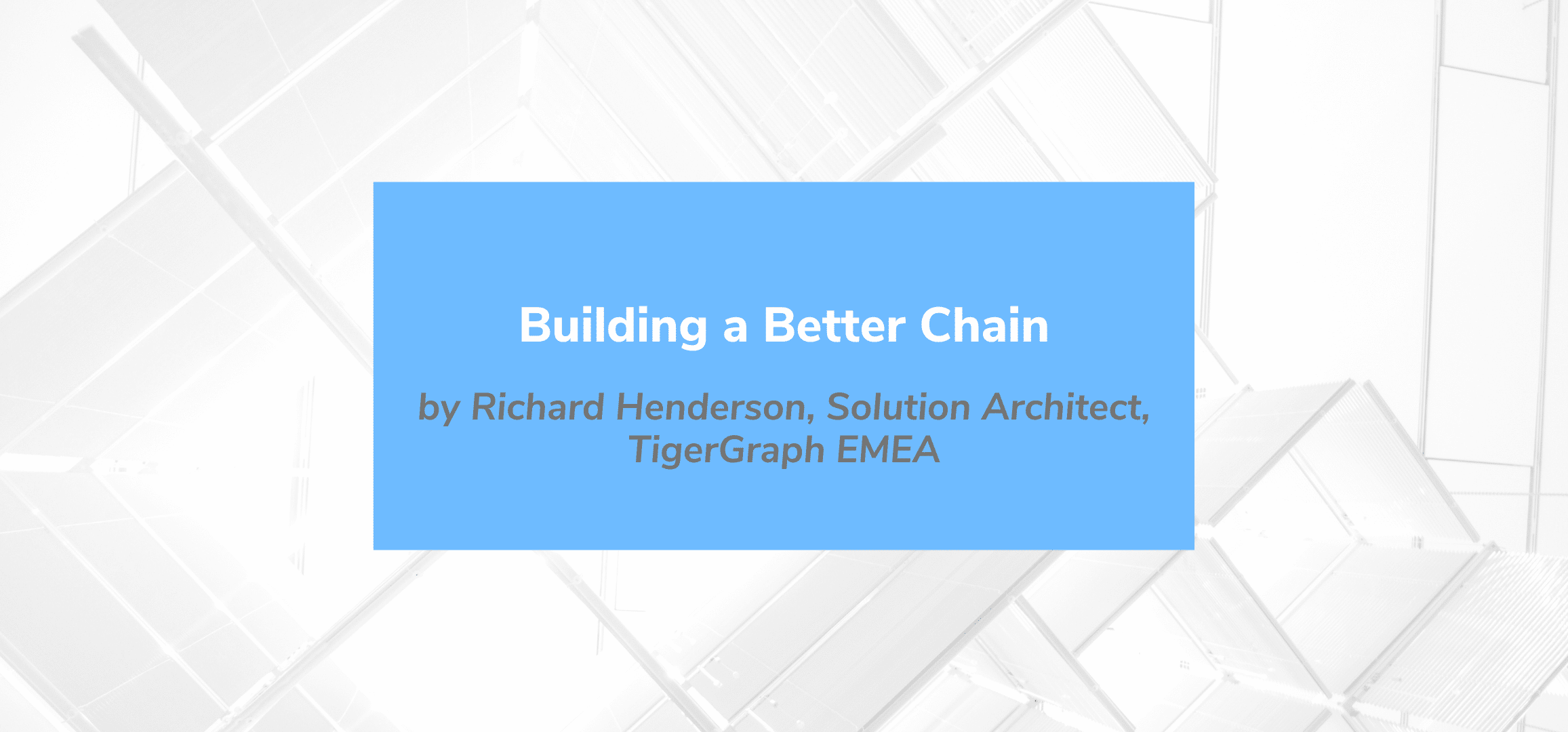 Read more about the article Building a Better Chain