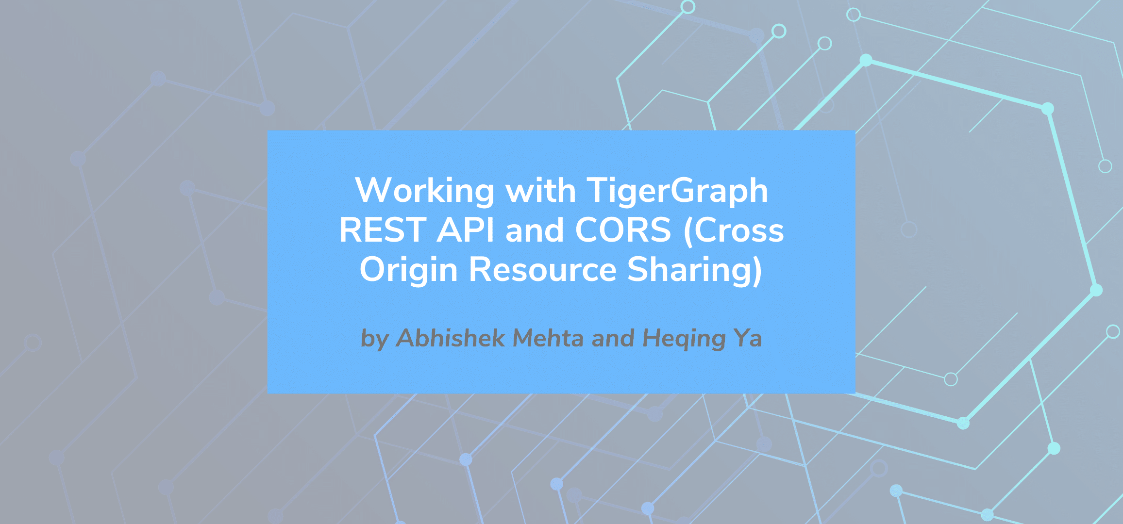 Read more about the article Working with TigerGraph REST API and CORS (Cross Origin Resource Sharing)