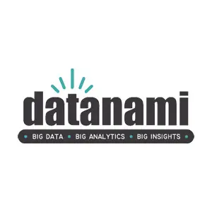 Logo of datanami with blue lines above the letters. Below, in smaller font, are the words BIG DATA, BIG ANALYTICS, and BIG INSIGHTS, each separated by a dot.
