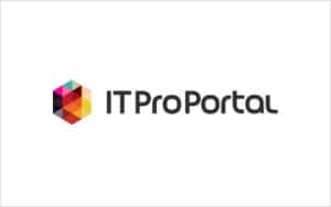The image shows the ITProPortal logo, featuring a multicolored hexagonal design on the left and the text ITProPortal in black, modern font on a white background.