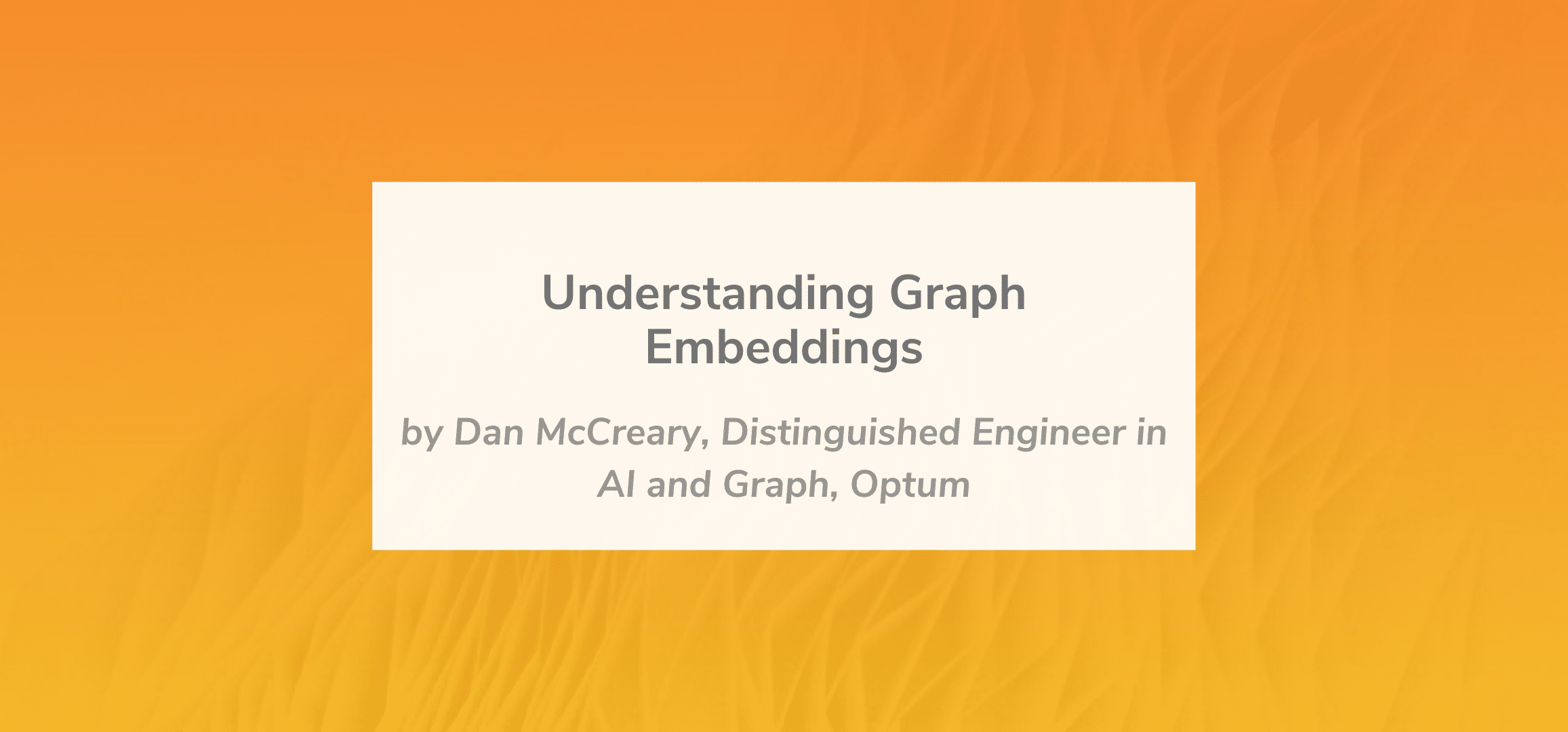 Read more about the article Understanding Graph Embeddings