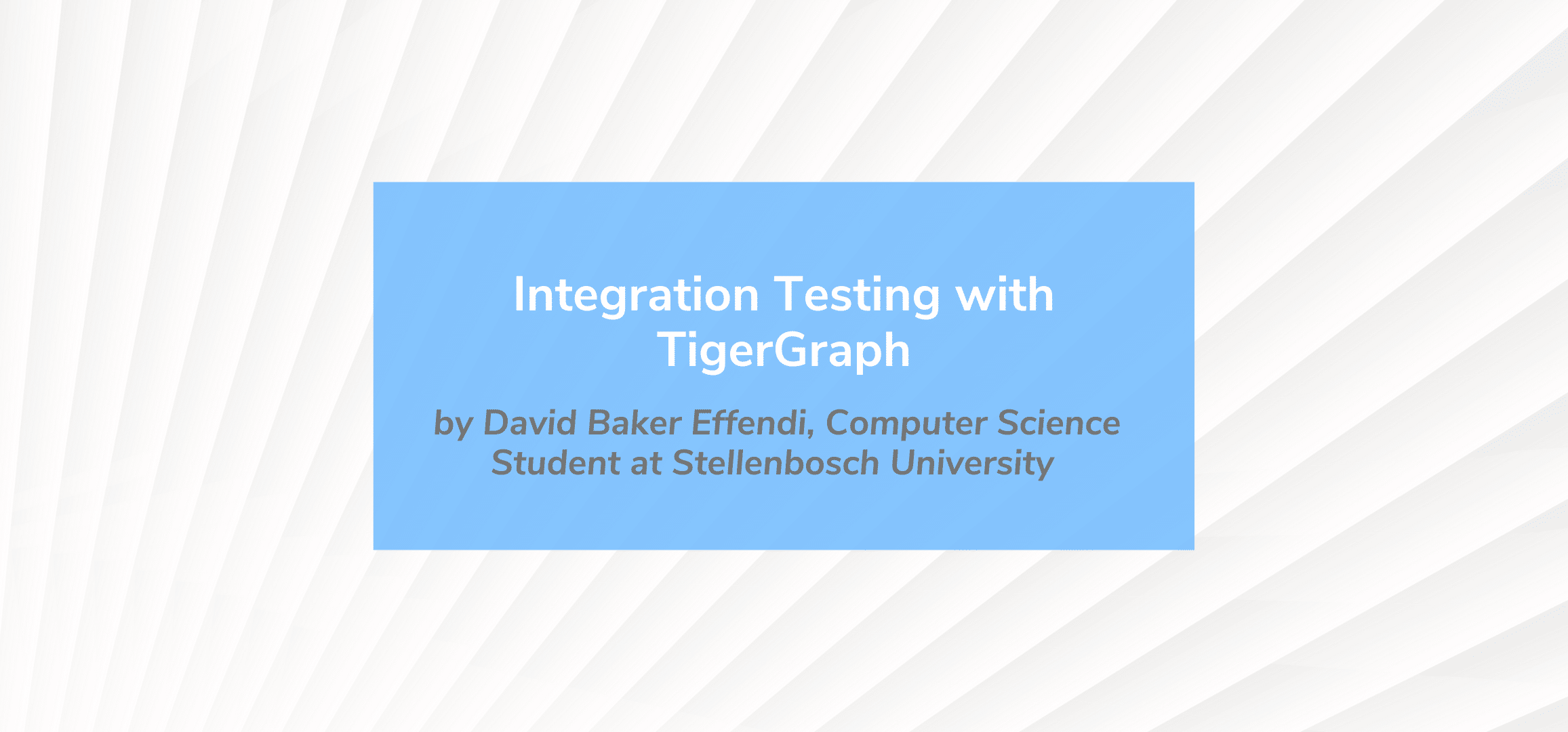 Read more about the article Integration Testing with TigerGraph