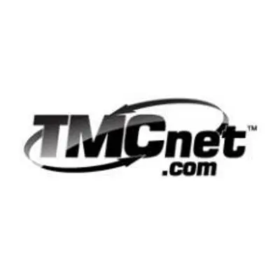 The image shows the TMCnet logo. It consists of the letters TMC in bold, with net in smaller font next to it, followed by .com below. There is a curved arrow encircling the text.