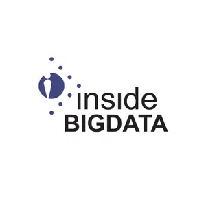 Logo for Inside BigData featuring a circular blue icon with stylized white keyhole shape and scattered dots, followed by the text inside BIGDATA in black.