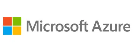 Microsoft Azure logo featuring a grid of four colored squares on the left and the text Microsoft Azure in gray on the right.