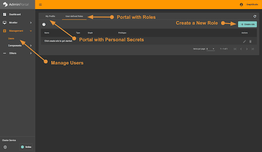 GraphStudio Admin Portal