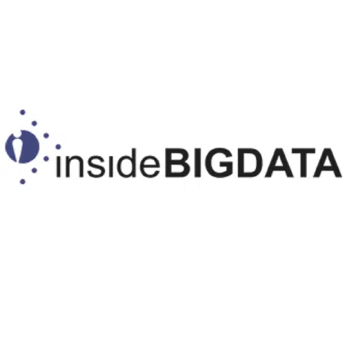 Logo of insideBIGDATA with a stylized half-figure icon in blue dots on the left and the words insideBIGDATA in bold black text. The design features a modern and tech-oriented look.