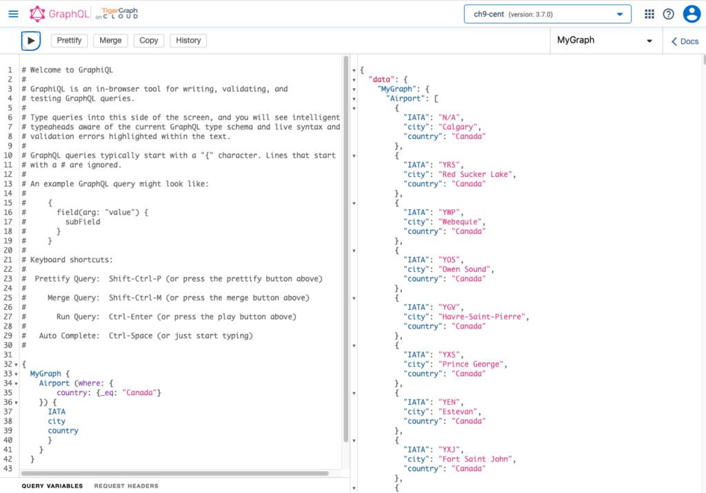 GraphQL Service example