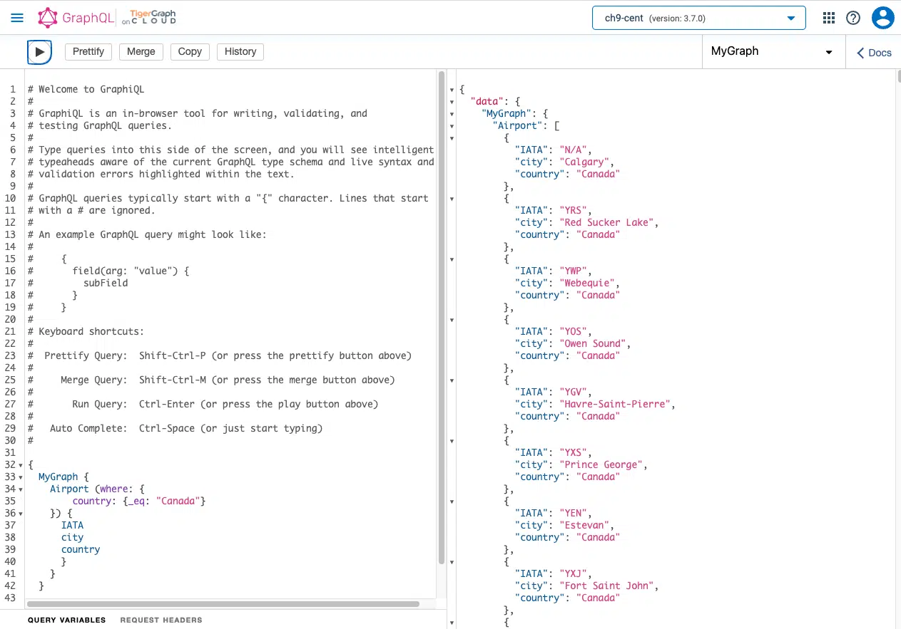 GraphQL Service example