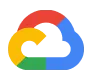 Google Cloud logo featuring a stylized cloud outlined with segments in red, yellow, green, and blue, representing Googles brand colors.