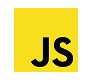 A yellow square with the bold, black letters JS in the center, representing the JavaScript programming language logo.