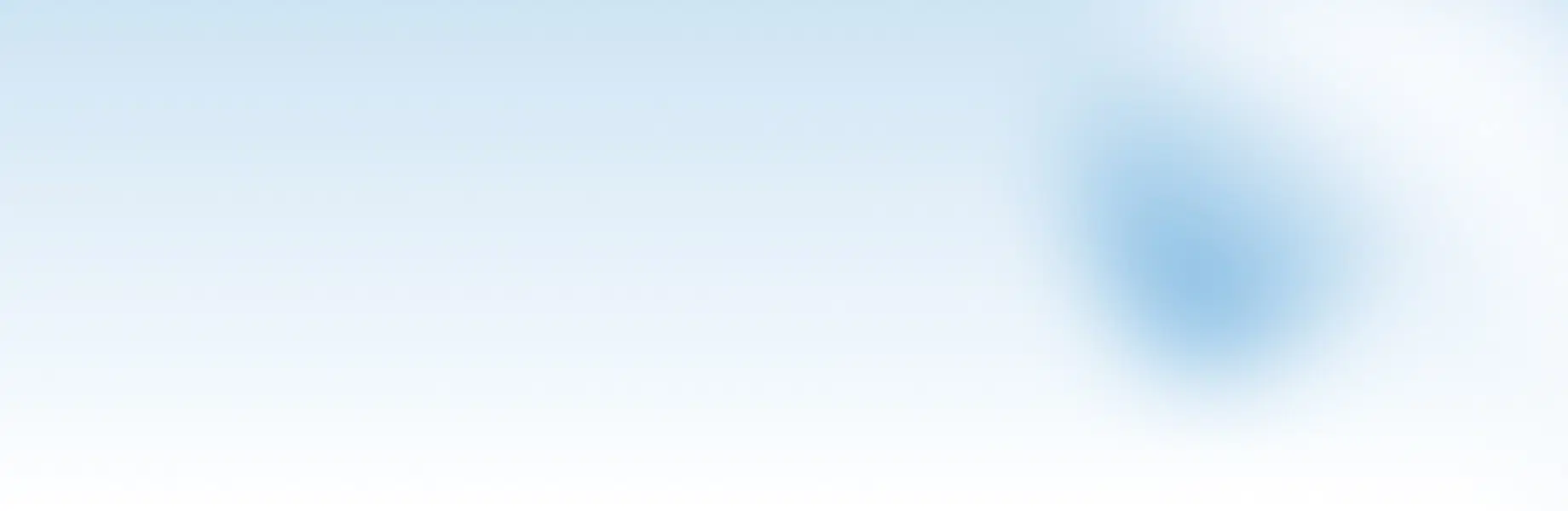 Light blue and white gradient background with a soft, blurry blue shape on the right side. The image has a calming and minimalistic appearance.