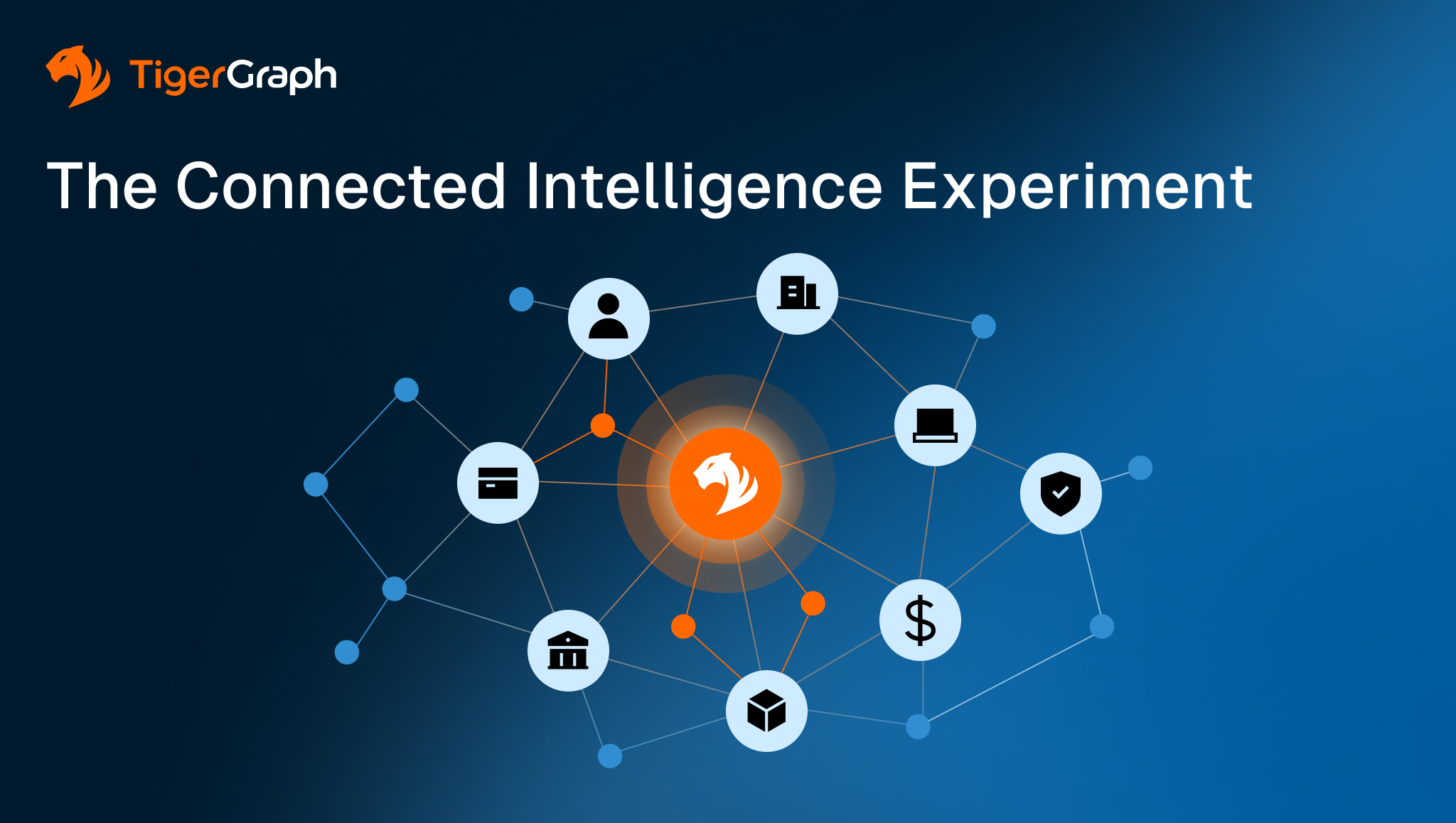 Cover of The Connected Intelligence Experiment ebook illustrating how connected relationships enable enterprise AI reasoning through GraphRAG and connected intelligence.